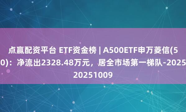点赢配资平台 ETF资金榜 | A500ETF申万菱信(560750)：净流出2328.48万元，居全市场第一梯队-20251009